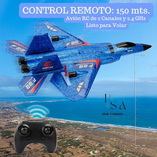 ✈️Avión F-22 a Control Remoto