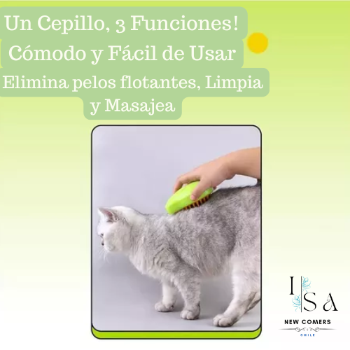 Cepillo Multifuncional para mascota 3 en 1